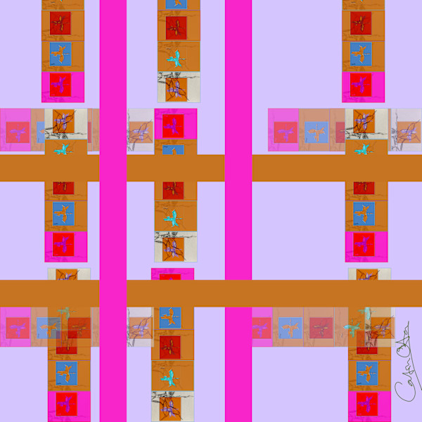 Pandemic Postcard Tower Tartan by Catrin O'Hara, Image 1.