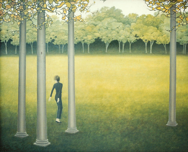 - sin titulo - Bosque y columnas by John Fraser