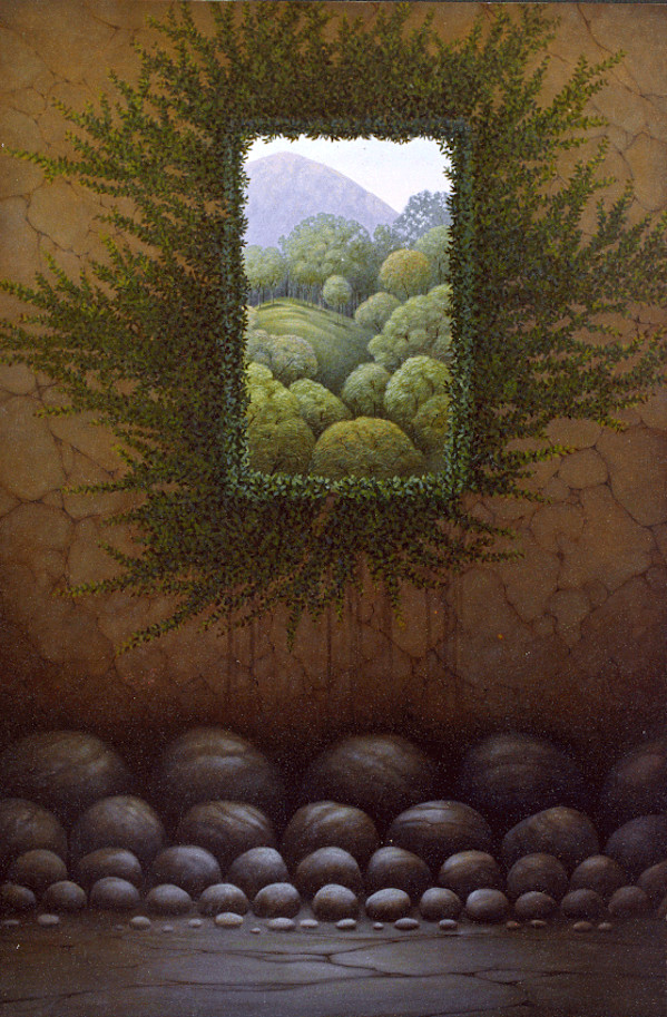 - sin titulo - stones and view by John Fraser