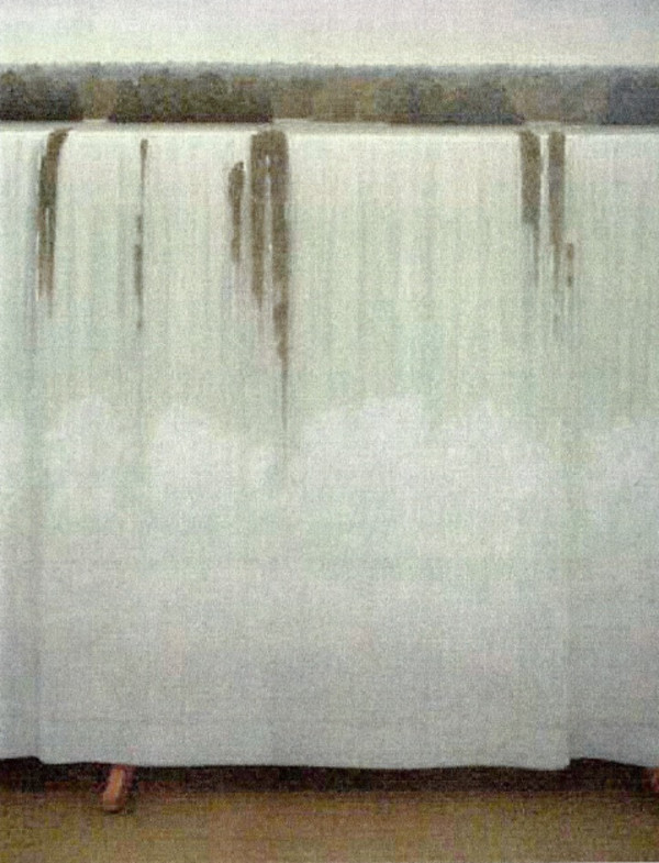 - sin titulo - waterfall tablecloth by John Fraser