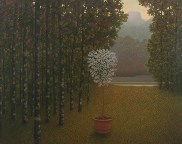 - sin titulo - arbolito floreado by John Fraser