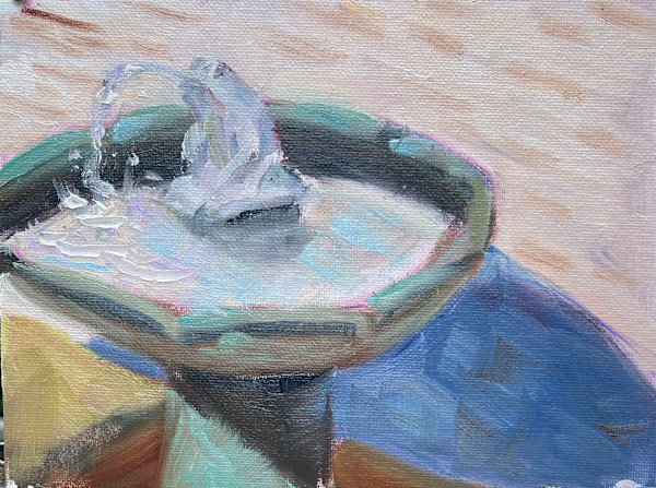 Frog in Fountain by Jinx Constine