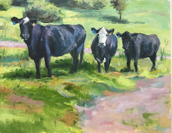 Three Fellows in a Meadow by Jinx Constine
