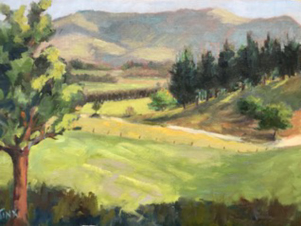 View from Silver Peaks Lodge, East Taieri, Otago,  NZ by Jinx Constine