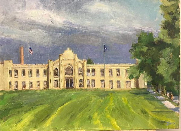Storm over VMI Barracks by Jinx Constine
