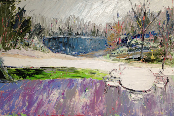 Snow on the Patio by Jinx Constine