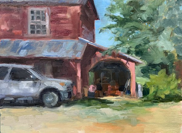 Morning light on Frazier's barn by Jinx Constine