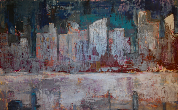 New York at dusk from the Harbour by Jinx Constine
