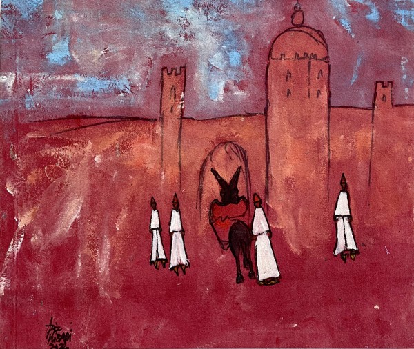 Les Bonhommes et L'Âne by Aziz Kibari