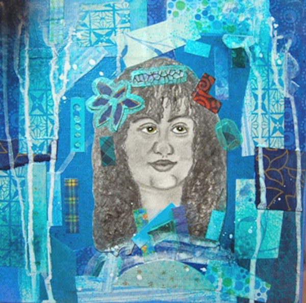 Blue Pattern Woman by Indigene Theresa Gaskin