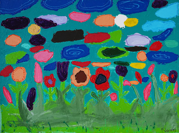 Flowers in the garden by Namrata Pagarani