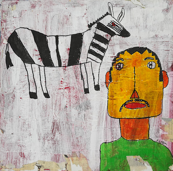 Portrait old canvas by Faran Imtiaz