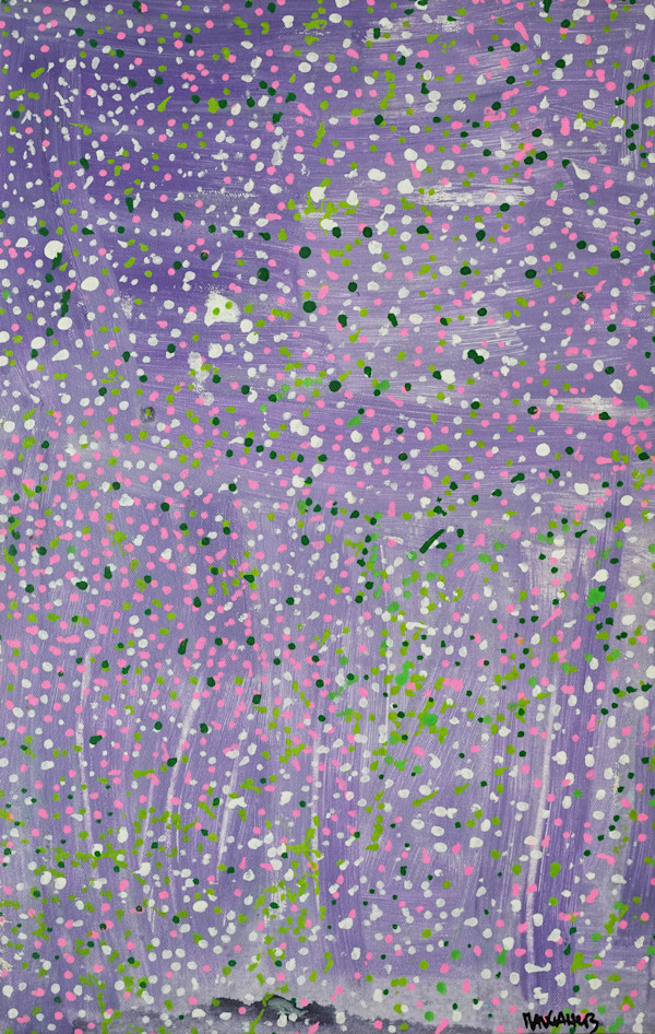 Purple dots by Mawaheb Artists