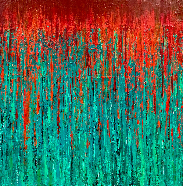 Lava Lamp Blue by Judy Maples, Image 1.