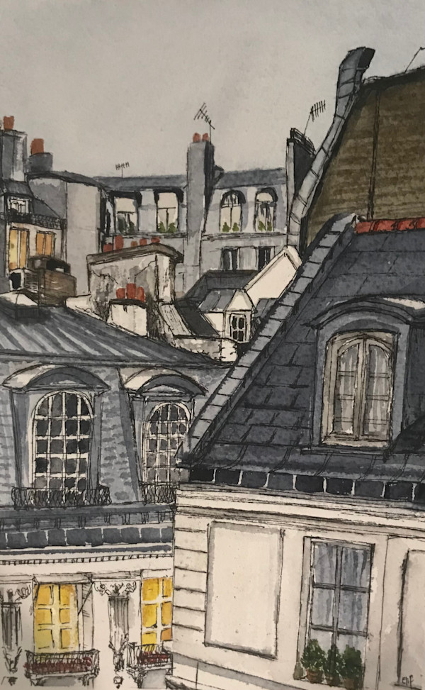 Parisian Rooftops by Elif Ozkaya