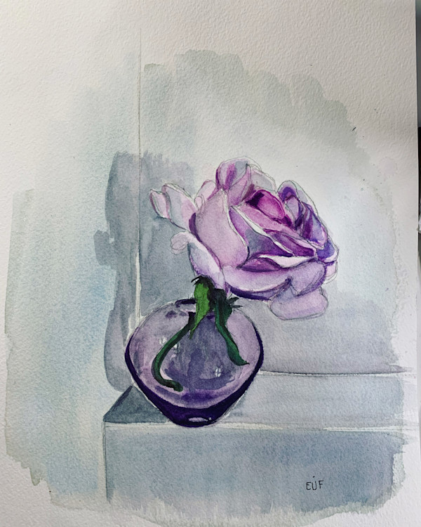Lilac Rose by Elif Ozkaya
