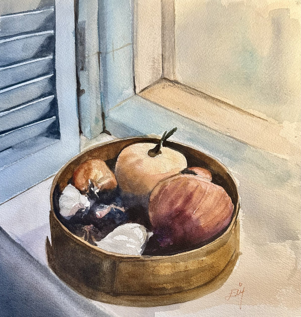 Onions and Garlics by Elif Ozkaya