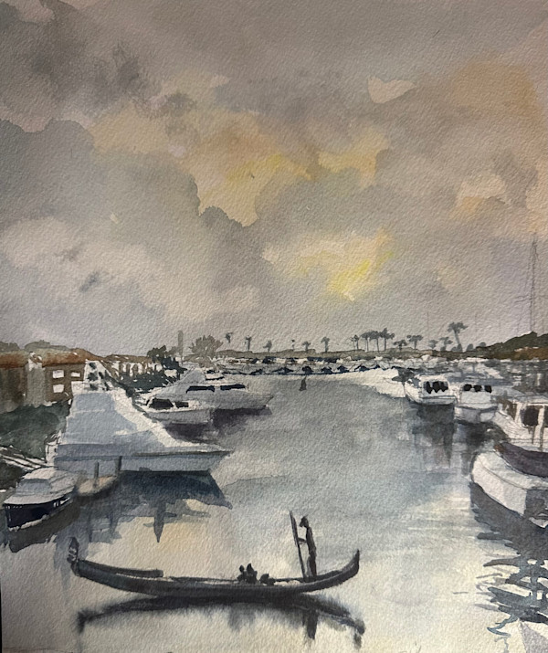 New Port Beach Marina by Elif Ozkaya