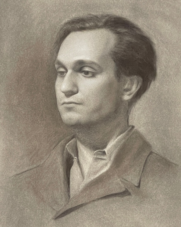 Charcoal Portrait of Fraser by Jia Liu