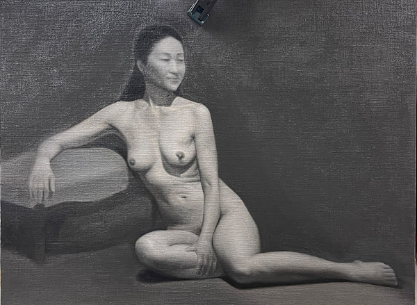 Monochrome Figure Painting of Ruko by Jia Liu
