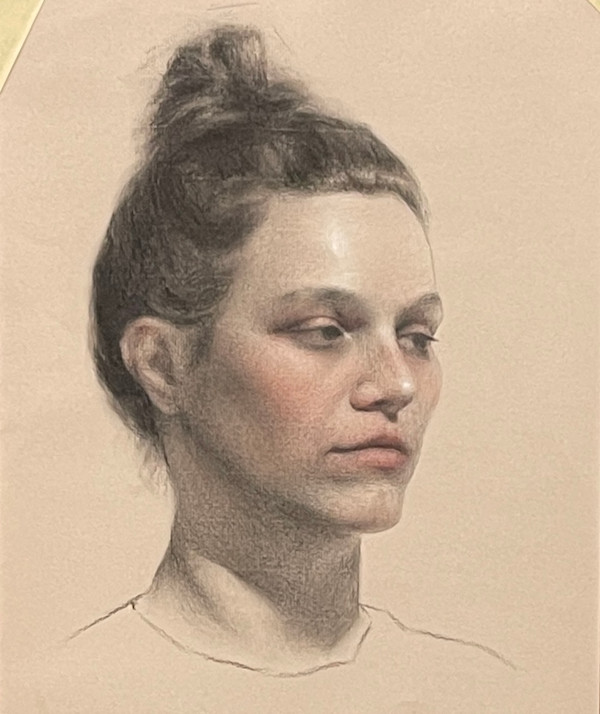 Trois Crayons Portrait by Jia Liu