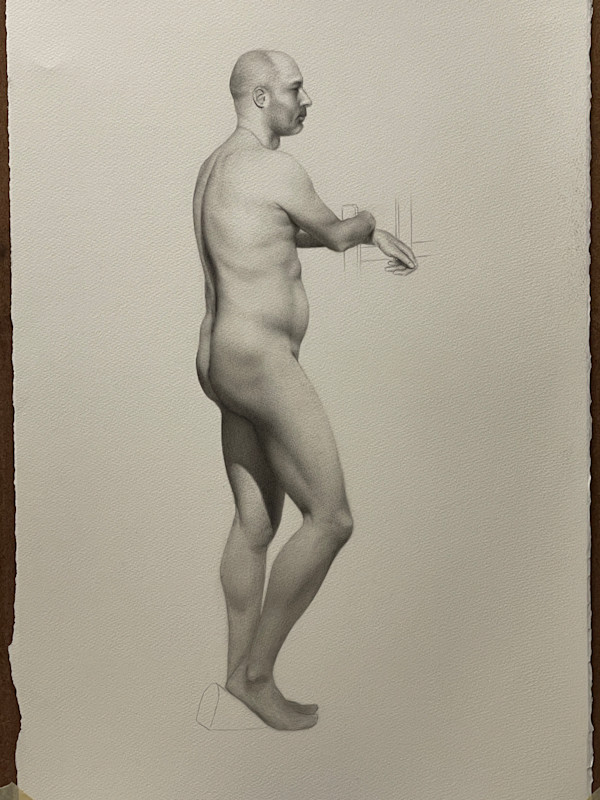 Carbon Figure Drawing from Life by Jia Liu