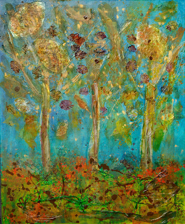 Horkesley Poplars by Heather Rachel Johnston