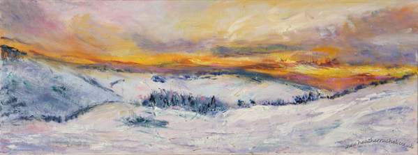 Lammemuir Sunset by Heather Rachel Johnston