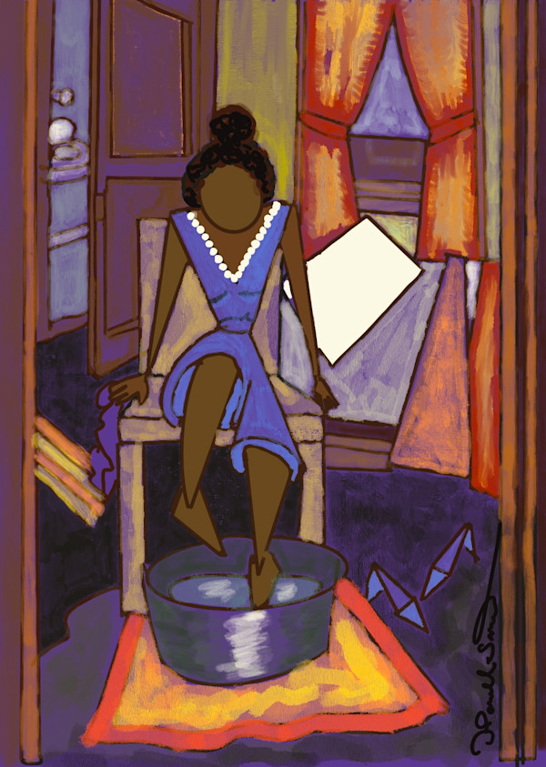 Tired Feet by Dana Powell Smith/Georgettes Granddaughter, Image 1.