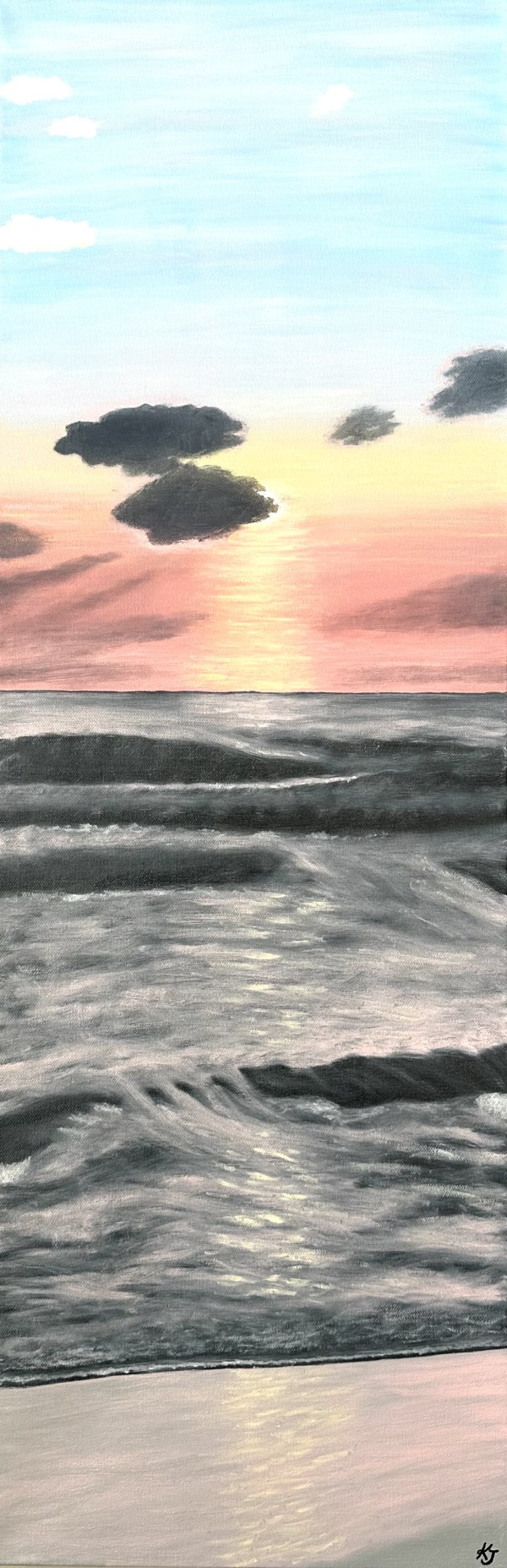 Ocean Sunset by Krista Joan Green