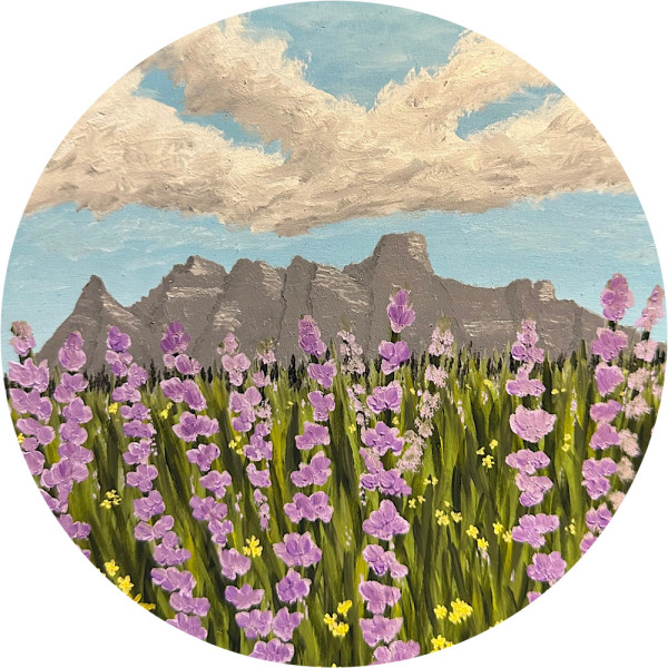 Lupine Field by Krista Joan Green