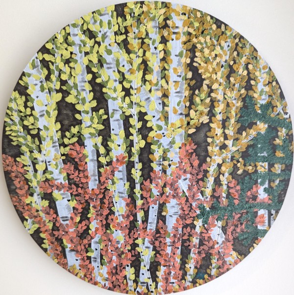 Fall in the Ravine in Orange by Krista Joan Green