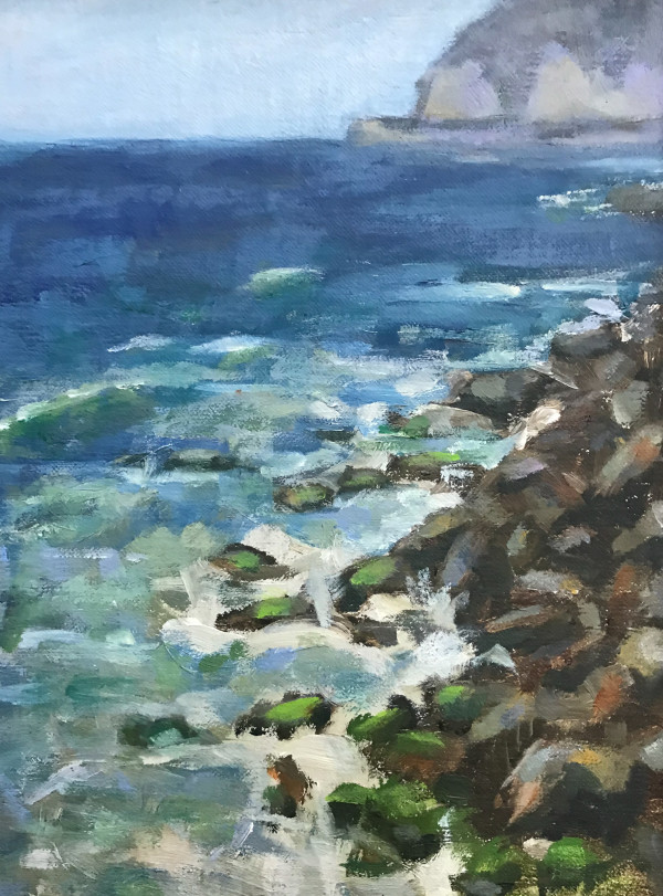 On the Rocks, Malibu, California by Theresa Harris