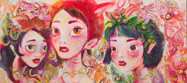 Thumbelina, Little Red Riding Hood and Tinkerbell are waiting for something to Happen by Isis A//fourtoeight, Image 1.
