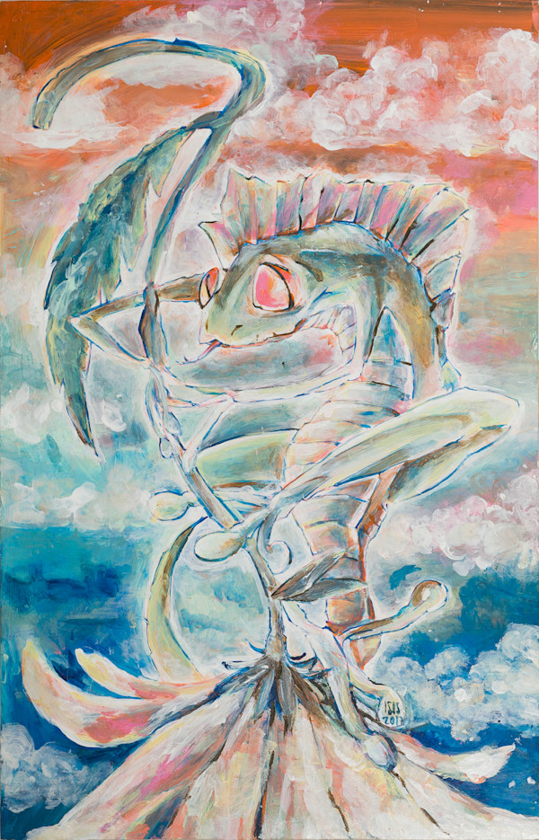 Lizard on a Flower by Isis A//fourtoeight, Image 1.