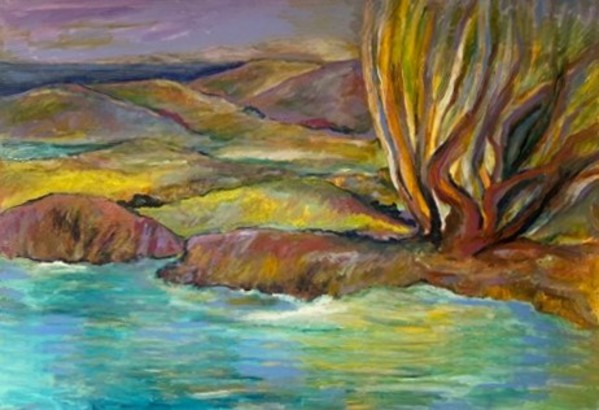 Abstract Landscape Monterey Bay by Judith Jenya