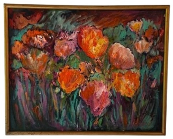 Night Garden of Tulips by Judith Jenya