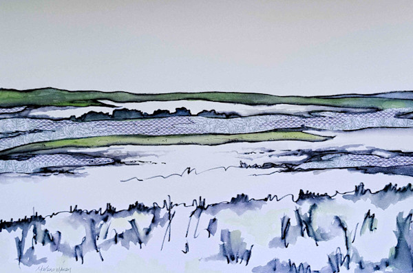 Field near Markerville AB 2 by Marlena Wyman