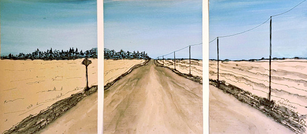 Road near Dickson Dam AB by Marlena Wyman