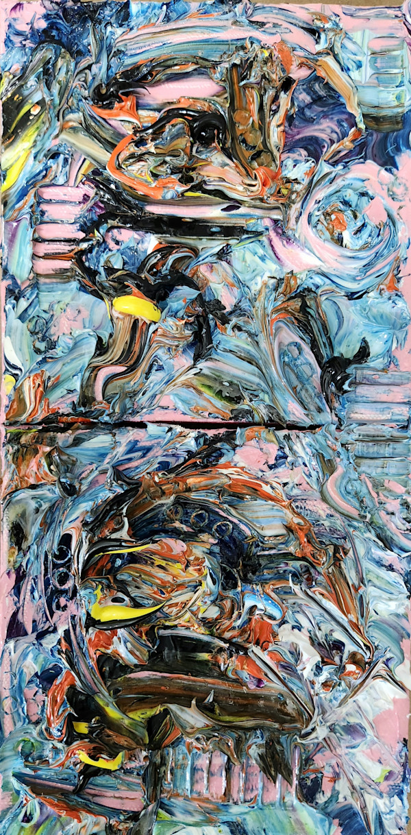 Night Thoughts Diptych by Benita Landrey
