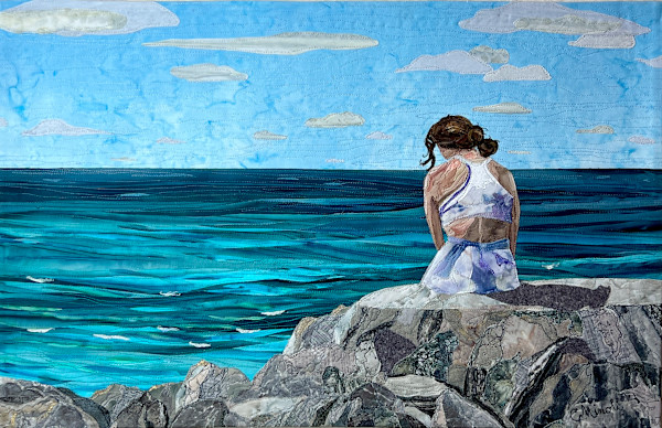 Solitude by Cynthia Minoli Textile Fine Art