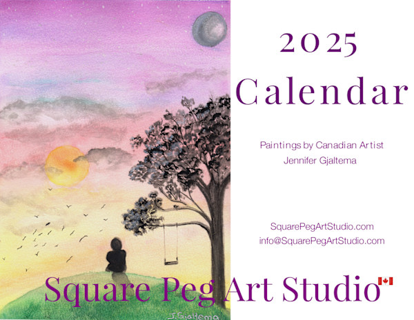 2025 Artist's Wall Calendar by Jennifer Gjaltema