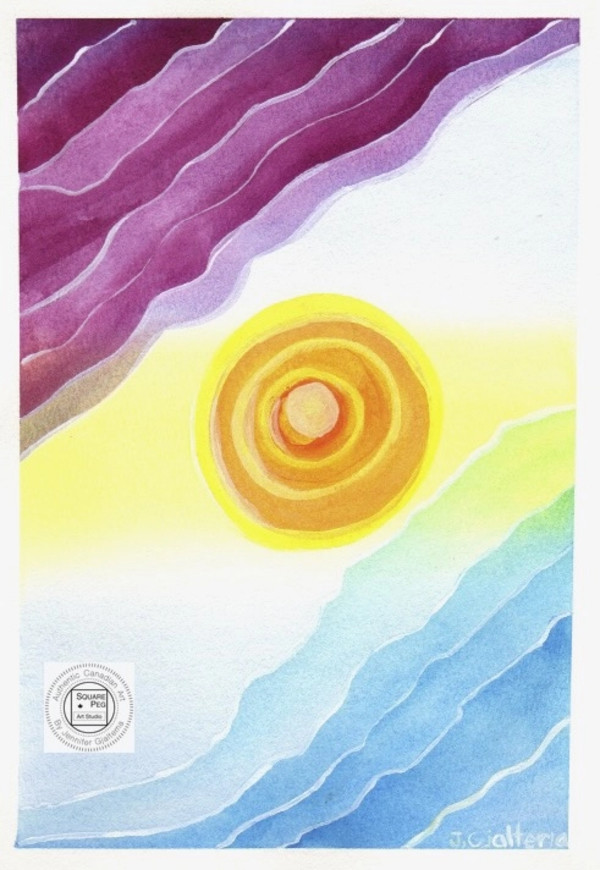 Gradient Sun by Jennifer Gjaltema