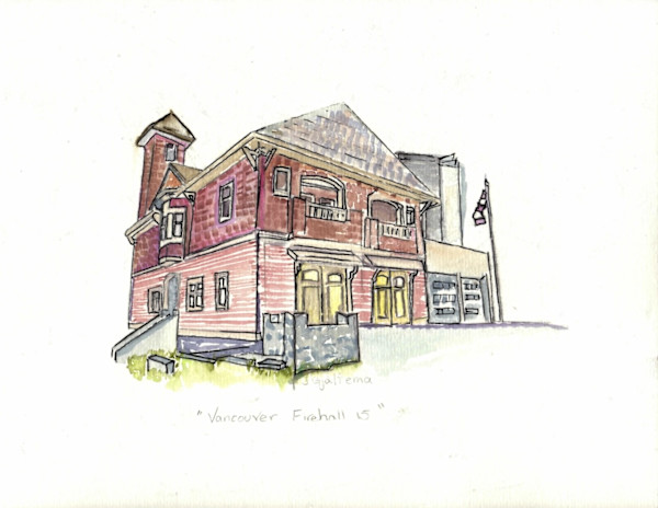 Vancouver Fire Hall #15 - Giclée Print by Jennifer Gjaltema