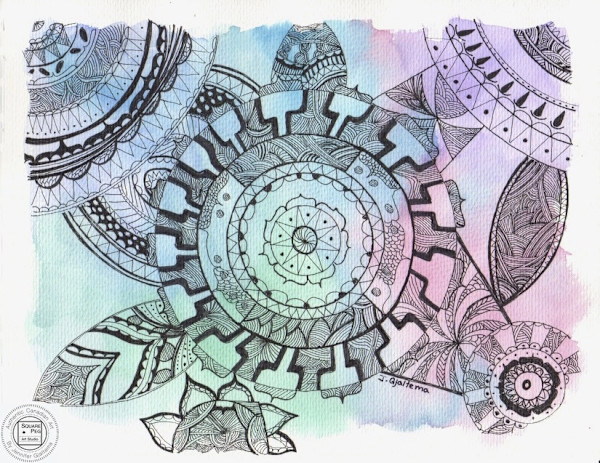 Wheel Of Peaceful by Jennifer Gjaltema