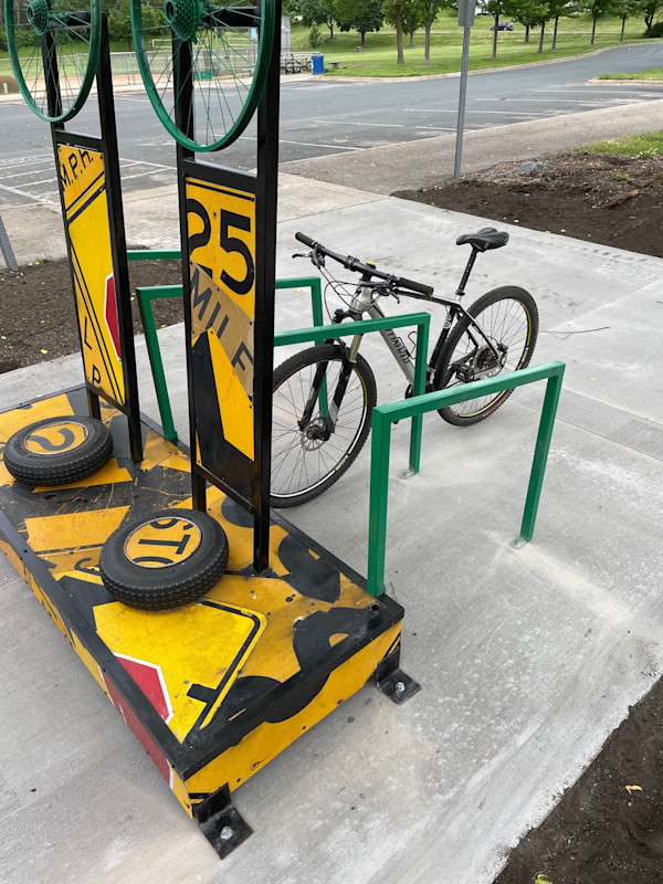 PASSENGER SIDE- BIKE RACK by Greg  Mueller