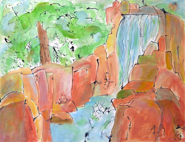 Waterfall by Marlene Sinicki