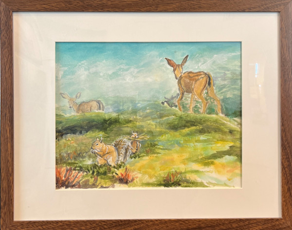 Monterey Deer in the Dunes by Carole Moore
