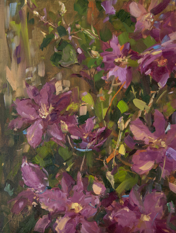 Clematis on A Sunny Day by Stephanie Amato