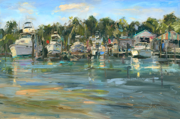 Dockside at the Marina by Stephanie Amato